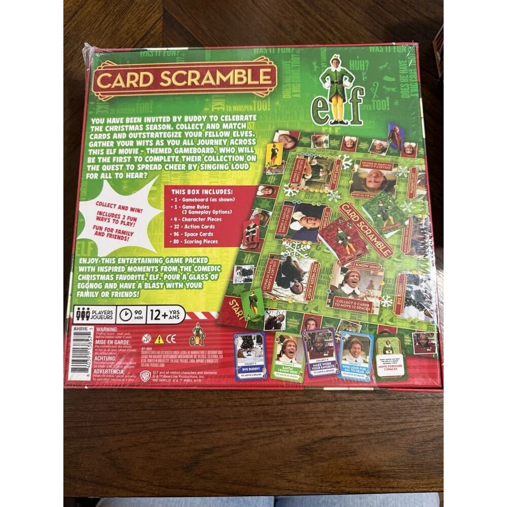 Elf Card Scramble A Game Of Collection And Strategy Board Game Christmas Game